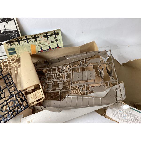 Matchbox Messerschmitt Bf 109E-3 - Vintage Model Kit, Scale 1:32, Unassembled Parts, Decals Included