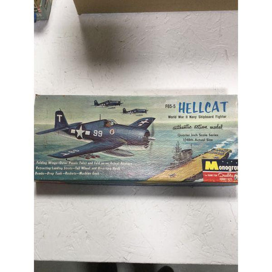 Monogram F6F-5 Hellcat - World War II Navy Shipboard Fighter, 1/48 Scale Model Kit