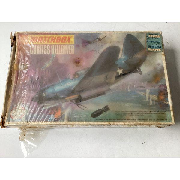 Matchbox Curtiss Helldiver - 1/72 Scale Kit - PK-104, Vintage Model Plane