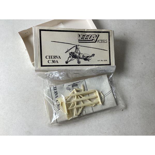 Veeday Models Cierva C30A, Kit No. 006 - Vintage Model Kit, Aircraft Model