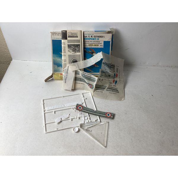 Revell Nieuport 17, Aero-Skin Fabric, 1/72 Scale, Display Stand