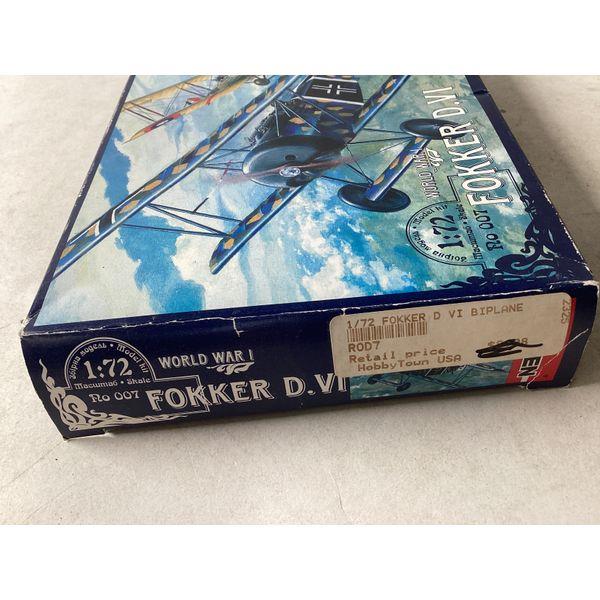 Roden Fokker D.VI - 1:72 Scale, World War I Aircraft Model Kit