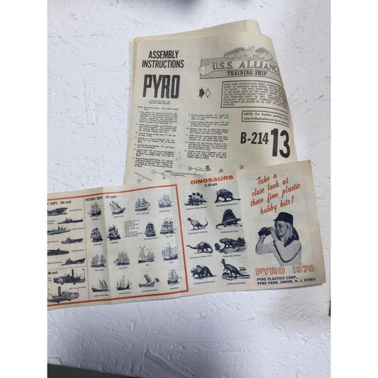 PYRO U.S.S. Alliance Training Ship, Model Kit, Vintage, Collector's Item