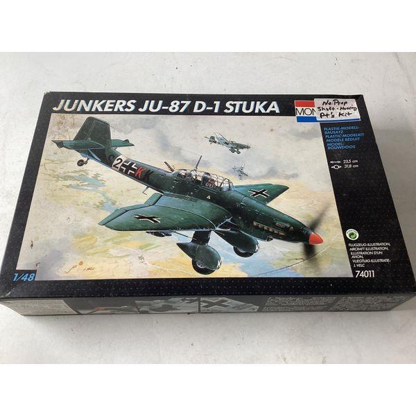 MOI JunKers JU-87 D-1 Stuka - 1/48 Scale, Plastic Model Kit