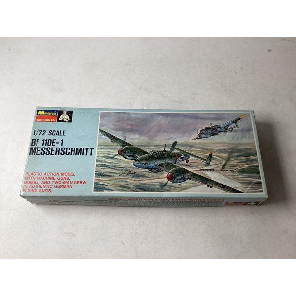 Monogram Bf 110E-1 MESSERSCHMITT - 1/72 Scale, Plastic Action Model, Authentic German Details