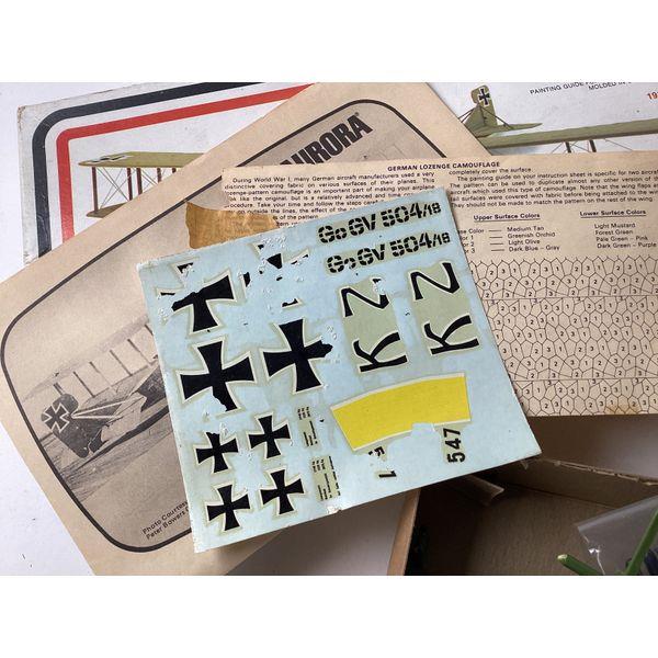 Aurora Gotha G.V - Unassembled 1/48 Scale Plastic Model Kit - Vintage