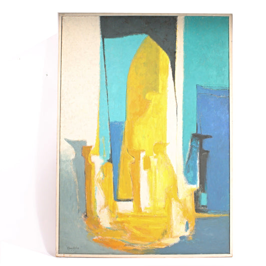 Mary Ray Gehr, Illinois (1910 - 1997), New Beginnings, oil on canvas, 52"H x 37"W