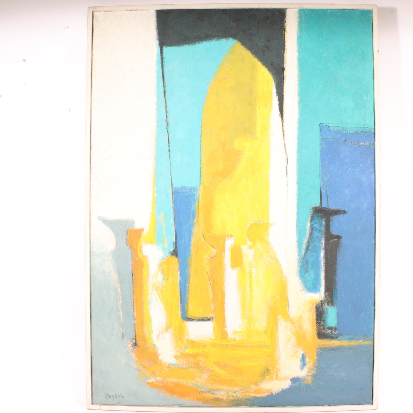 Mary Ray Gehr, Illinois (1910 - 1997), New Beginnings, oil on canvas, 52"H x 37"W