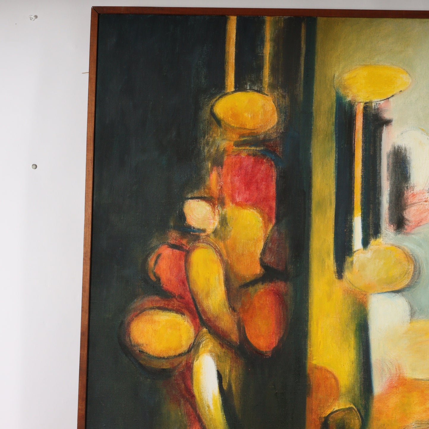Mary Ray Gehr, Illinois (1910 - 1997), Saturn Among Pisces, oil on canvas, 50"W x 37 1/2"W