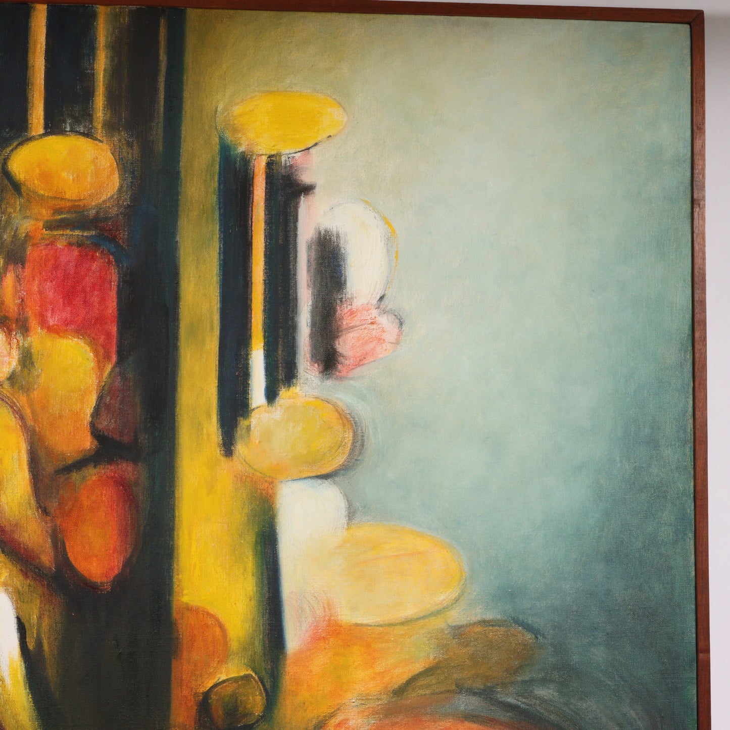 Mary Ray Gehr, Illinois (1910 - 1997), Saturn Among Pisces, oil on canvas, 50"W x 37 1/2"W