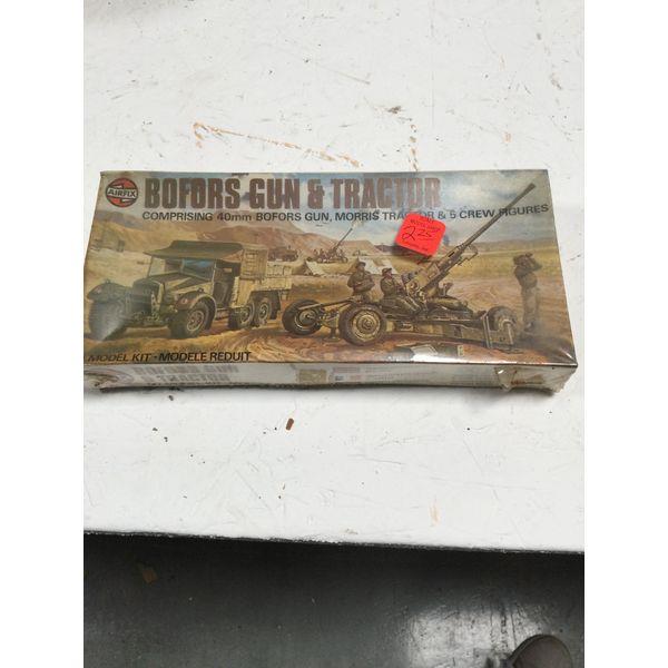 Airfix Bofors Gun & Tractor - Model Kit, Series 2, Made in England