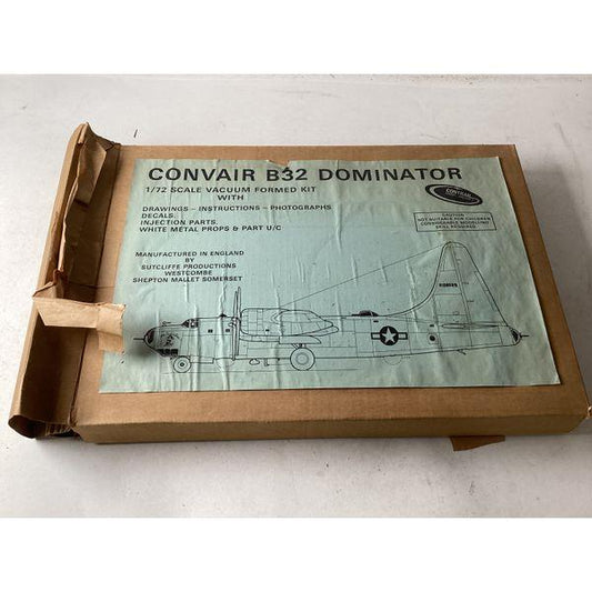 Contrail Convair B32 Dominator - 1/72 Scale Vacuum Formed Kit - Model Aircraft