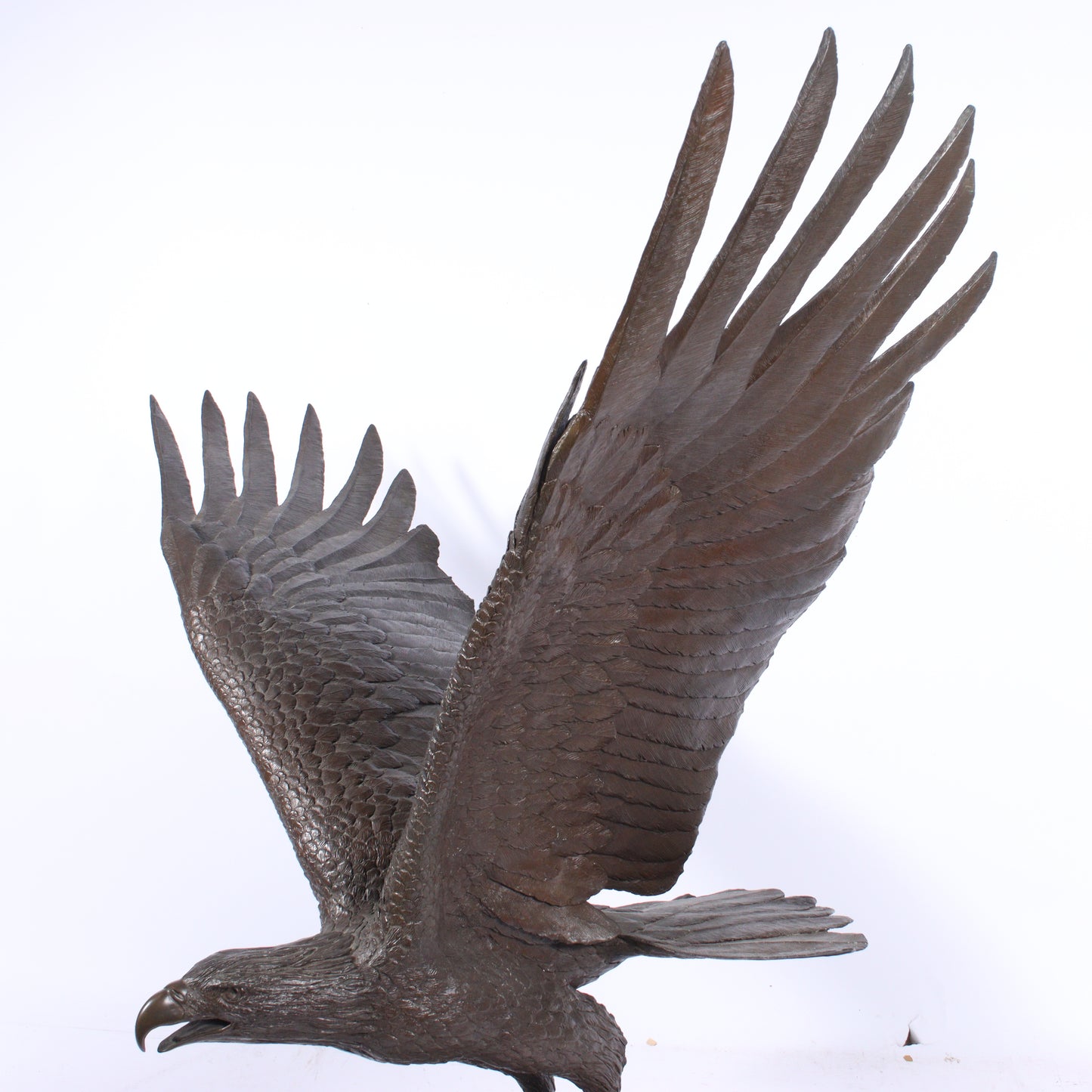Jenne Stahl, American (20th century), The Hunter, 1979, bronze with marble base, 36"H x 35"W x 20"D