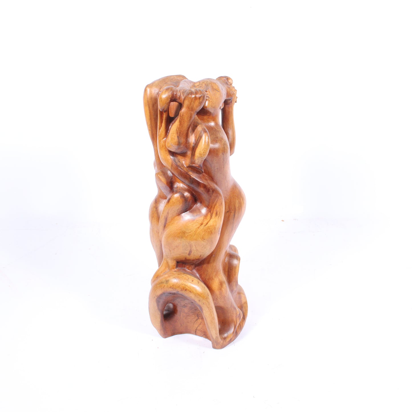 Robert Lohman, Indiana (1919-2001), Two Women, 1950s, wood, 25"H x 10"W x 10 1/2"D