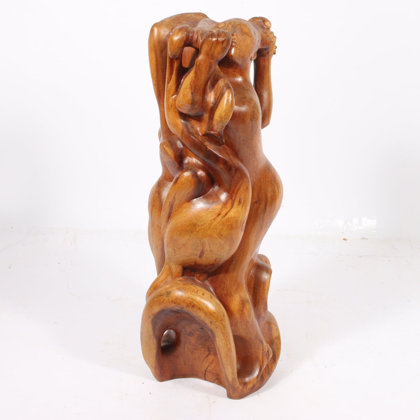 Robert Lohman, Indiana (1919-2001), Two Women, 1950s, wood, 25"H x 10"W x 10 1/2"D