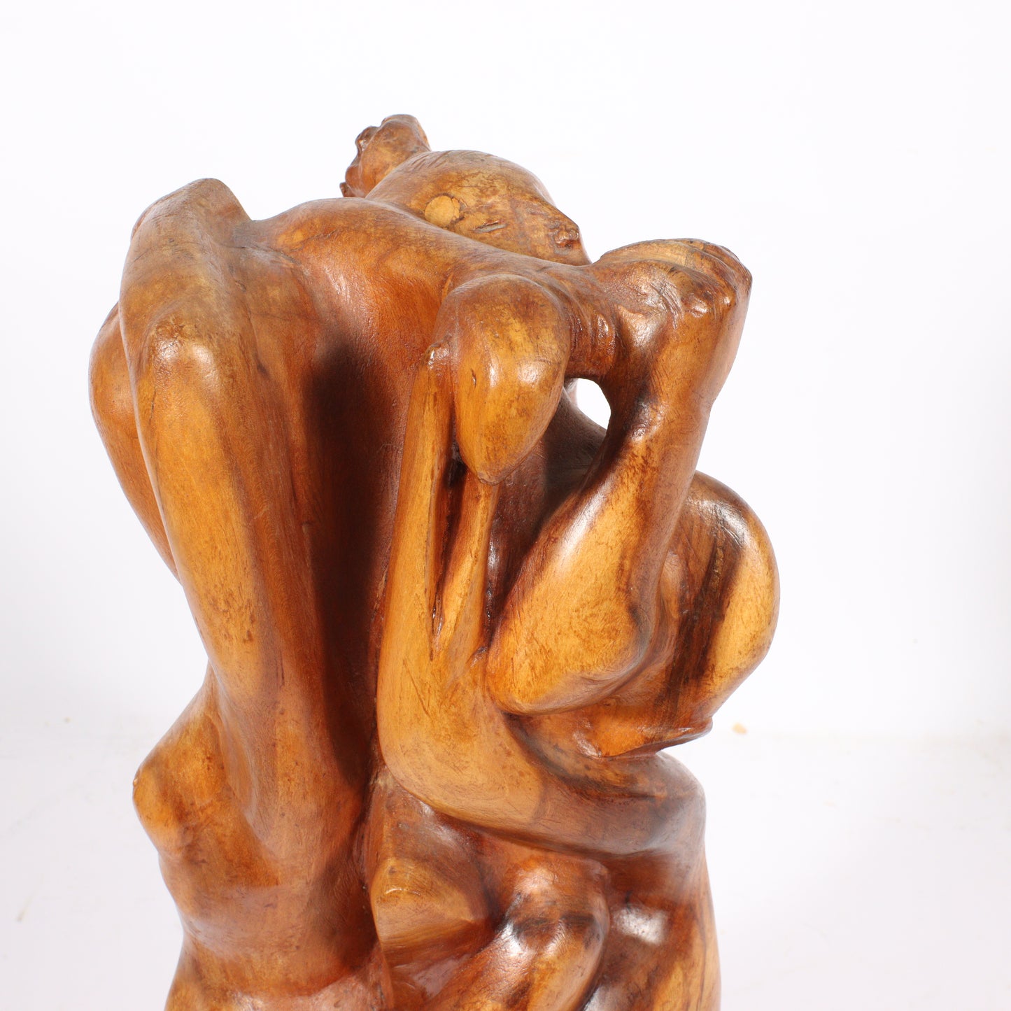 Robert Lohman, Indiana (1919-2001), Two Women, 1950s, wood, 25"H x 10"W x 10 1/2"D