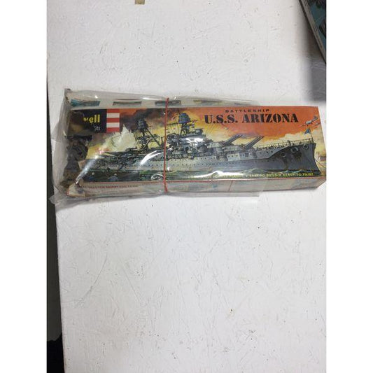 Revell Battleship U.S.S. Arizona Model Kit - Vintage, Build-Ready, Collectible
