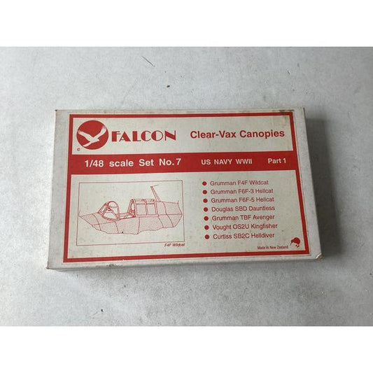 Falcon Clear-Vax Canopies - 1/48 Scale Set No.7, US Navy WWII Part 1