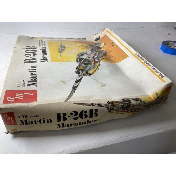 AMT Martin B-26B Marauder - 1/48 Scale, Unassembled Hobby Kit, Crew Included