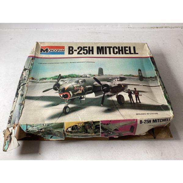 Monogram B-25H Mitchell - 1/48 Scale Unassembled Model Kit