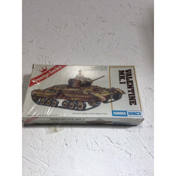 Aurora-ESCI Valentine MK.I - 1/72 Scale, Unassembled Model Kit