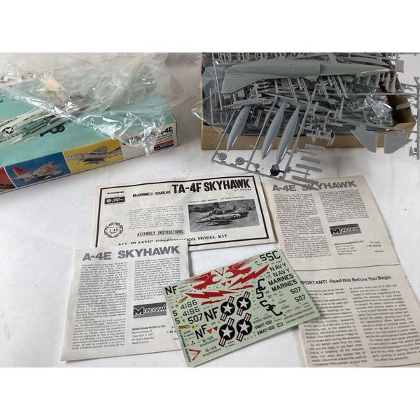 Monogram Skyhawk A-4E - 1/48 Scale, Unassembled Model Kit, Molded in Color