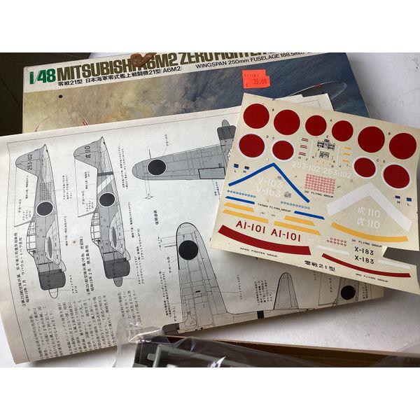 Mitsubishi A6M2 Zero Fighter - 1/48 Scale, Aircraft Model Kit