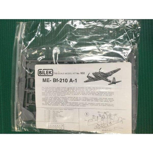 Bilek Me-Bf-210 A-1 - 1/72 Scale Model Kit No. 932, Unassembled