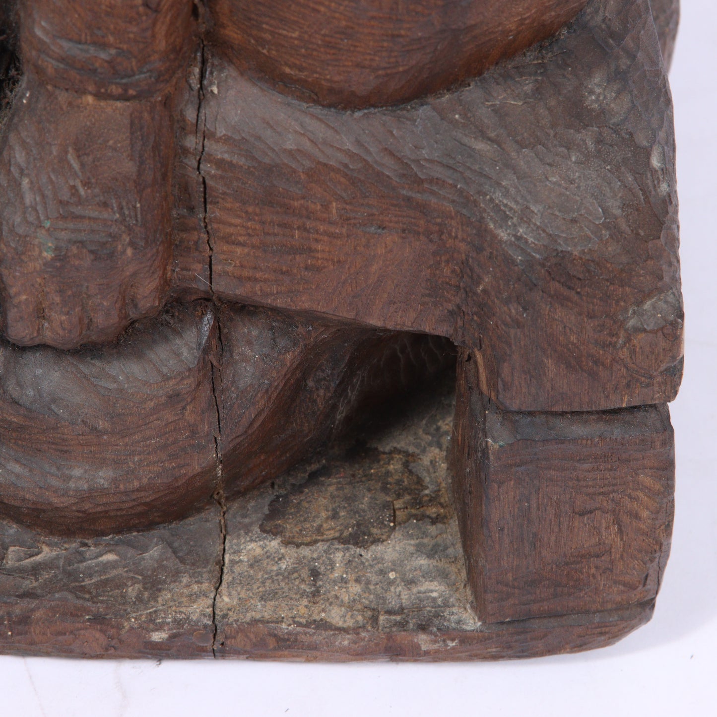 Robert Lohman, Indiana (1919-2001), Family, figural group, 1940s, wood, 30"H x 13"W x 10"D