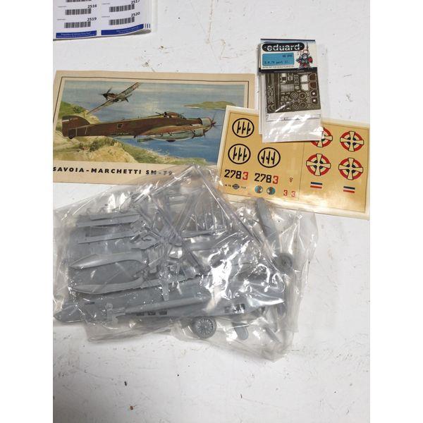 Eduard Savoia-Marchetti SM-79 Sparviero 1/48 Scale Model Kit - Unassembled, Decals