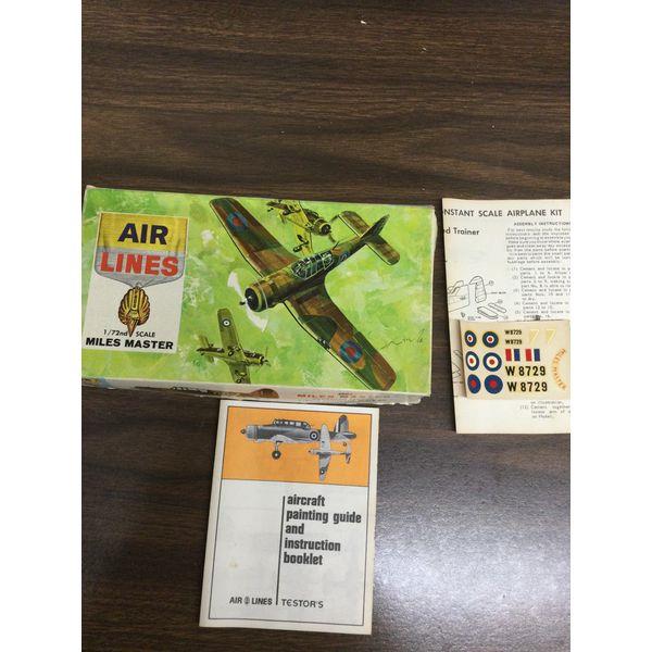 Air Lines Miles Master - 1/72 Scale Airplane Kit - Vintage Model Kit