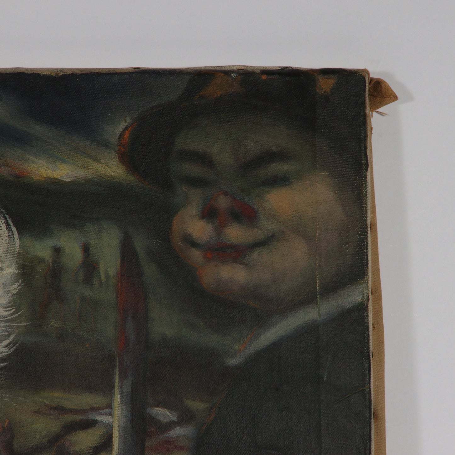 Paul Muller, New York / Russian Federation (1895-1970), Albert Schweitzer, 1940s, oil on canvas stretched over baby crib, 34"H x 23 1/2"W