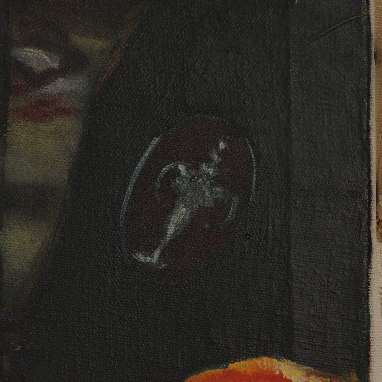 Paul Muller, New York / Russian Federation (1895-1970), Albert Schweitzer, 1940s, oil on canvas stretched over baby crib, 34"H x 23 1/2"W