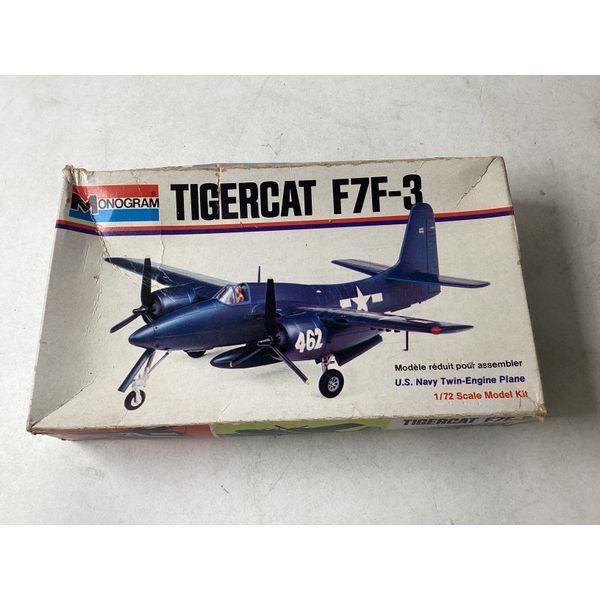 Monogram Tigercat F7F-3 - 1/72 Scale Model Kit, U.S. Navy Twin-Engine Fighter