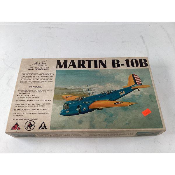 Williams Bros Martin B-10B - 1/72 Scale Model Kit, Bomber