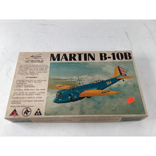 Williams Bros Martin B-10B - 1/72 Scale Model Kit, Bomber