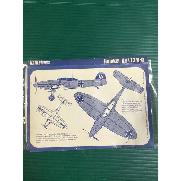 RAREplane Vacforms, Heinkel He 112B-0, 1/72 Scale - Vacform Model Kit