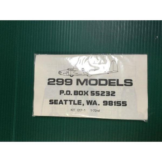 299 Models, Aircraft Model Kit, 1/72 Scale