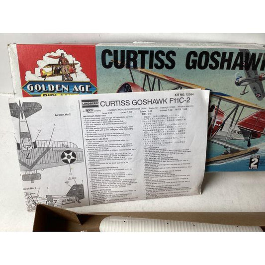Lindberg Curtiss Goshawk F11C-2, 1/48 Scale Model Kit