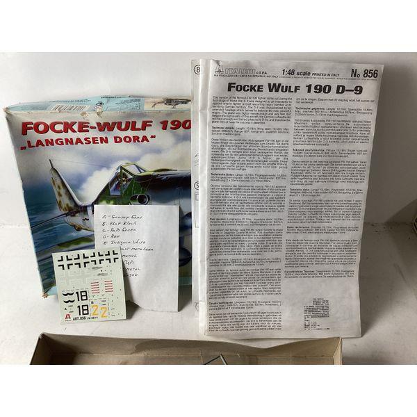 Italeri Focke-Wulf 190 D-9 Langnasen Dora 1:48 Scale Model Kit