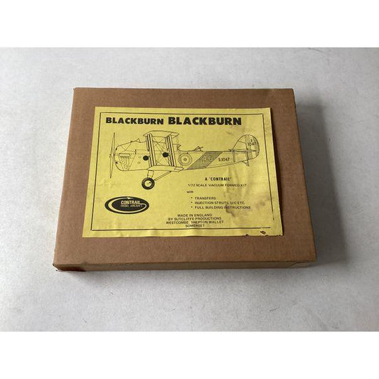 Contrail Blackburn, 1/72 Scale Vacuum Formed Kit, with Transfers, Injection Struts, Full Building Instructions