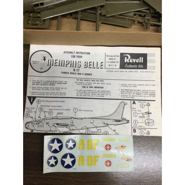 Revell B-17 F Series Flying Fortress, The Famous Memphis Belle - Vintage Model Kit