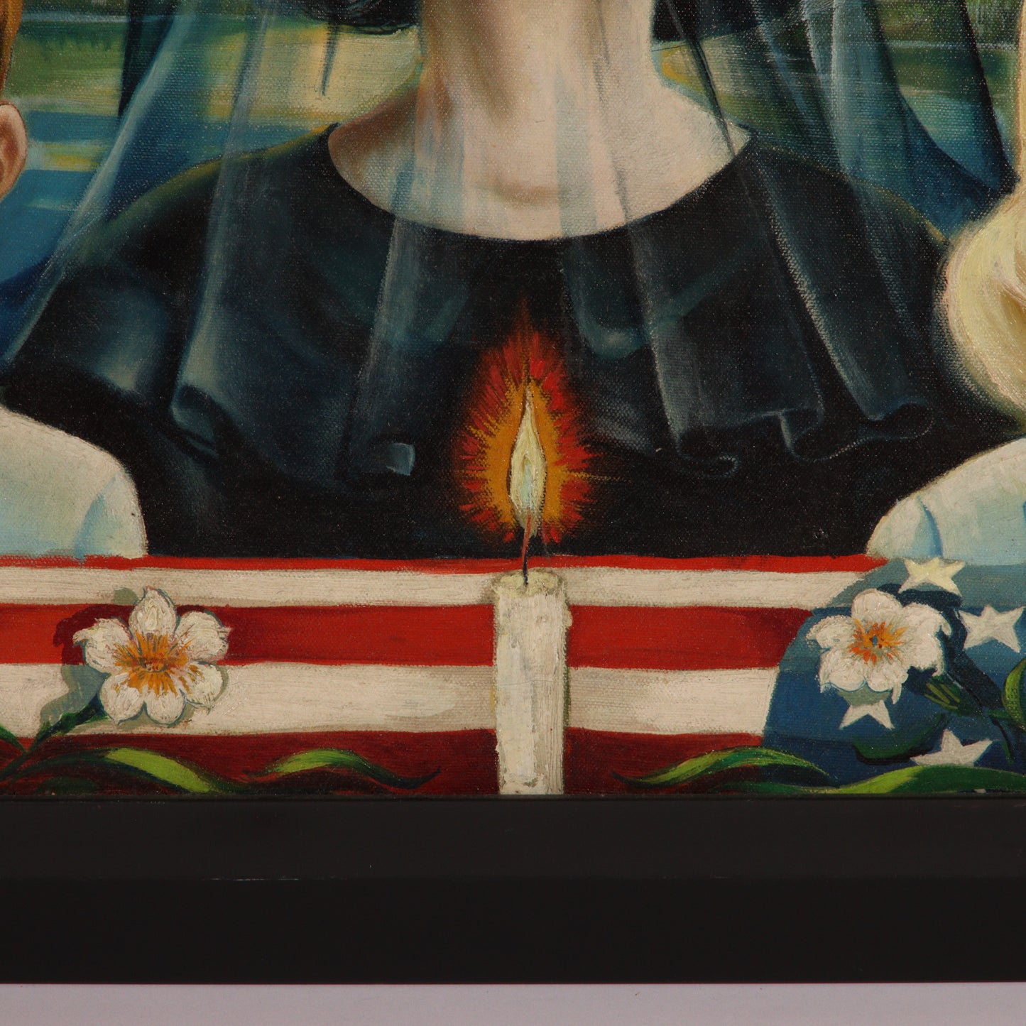 Paul Muller, New York / Russian Federation (1895-1970), The Kennedys, 1963, oil on canvas, 32"H x 25"W