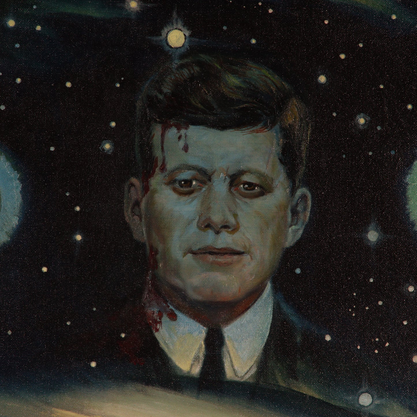 Paul Muller, New York / Russian Federation (1895-1970), The Kennedys, 1963, oil on canvas, 32"H x 25"W