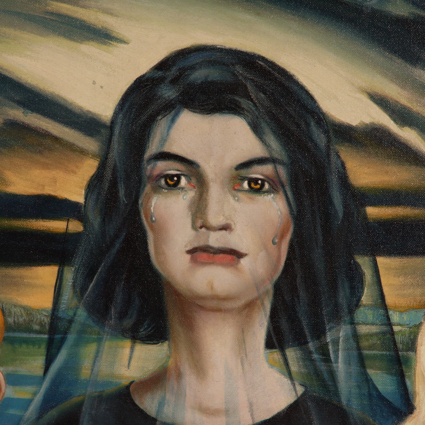 Paul Muller, New York / Russian Federation (1895-1970), The Kennedys, 1963, oil on canvas, 32"H x 25"W