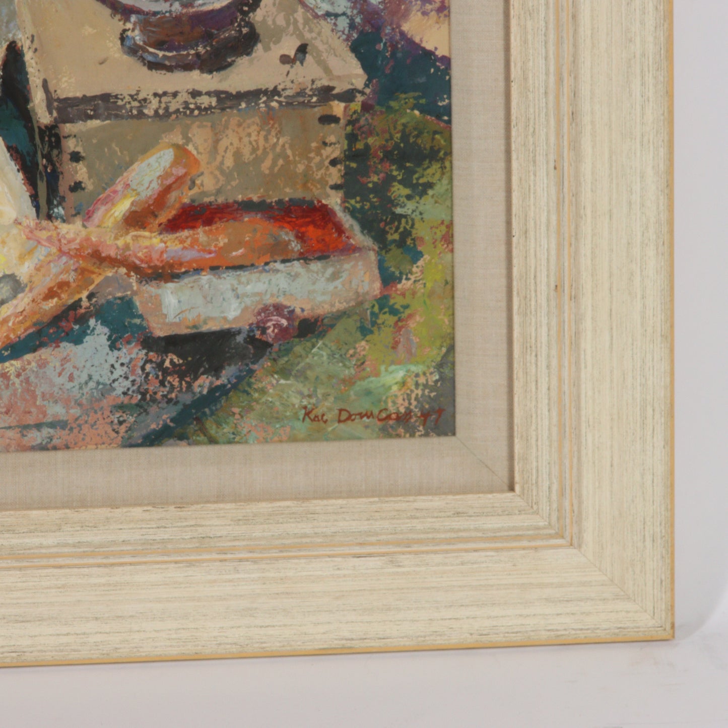 Kae Dorn Cass, Ohio (1901 - 1971), still life, 1947, gouache on paper, 24"H x 18"W (sight)