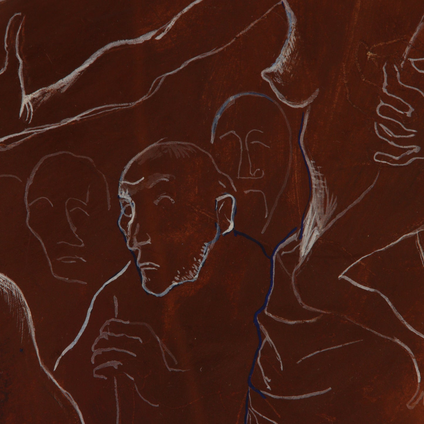 Emanuel Glicenstein Romano, New York / Italy (1897-1984), Modernist Nude Figures, 1948, gouache on paper, 17 1/2"H x 13 1/2"W (sight), 29 1/2"H x 24 1/2"W (frame)