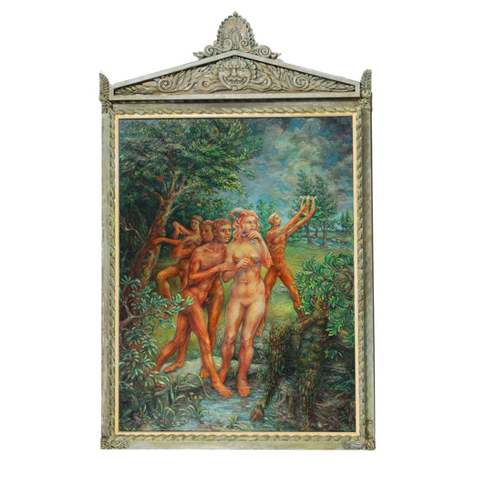 Robert Lohman, Indiana (1919-2001), Apollo, 1964, oil on canvas, 48"H x 36"W, 65"H x 41"W (frame)