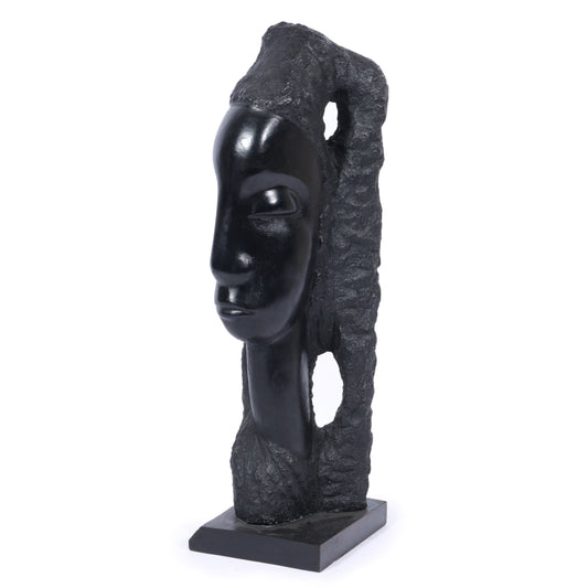 Alfred Van Loen, New York / Germany (1924 - 1994), Sheeba, 1967, plaster with lacquer finish on ebonized plinth, 27 3/4"H x 8 1/2"W x 9 1/2"D