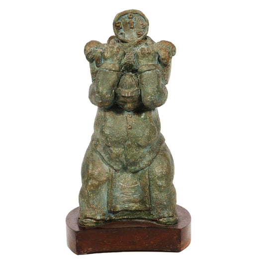 Sally Grosz Bodkin, New York/Hungary (1900-1974), Fishmonger, 1942, ceramic, 16"H x 9"W x 8"H